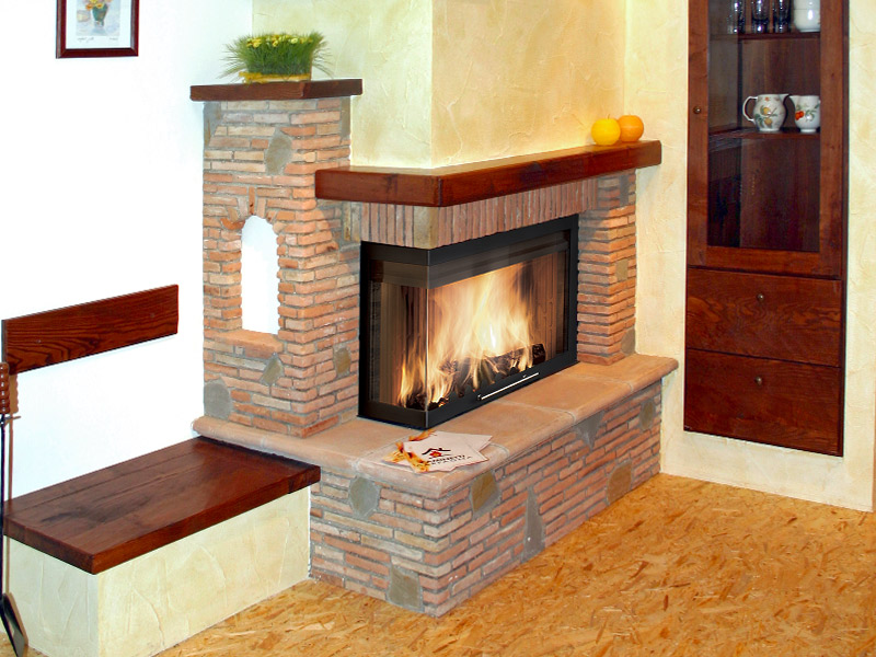 Caminetti carfagna camini rustici camino faggio bastia umbra ... Rivestimenti camini ad angolo