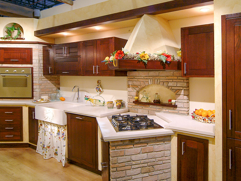 Caminetti carfagna cucine rustiche cucina tulipano bastia umbra ... Cucine rustiche in muratura e legno