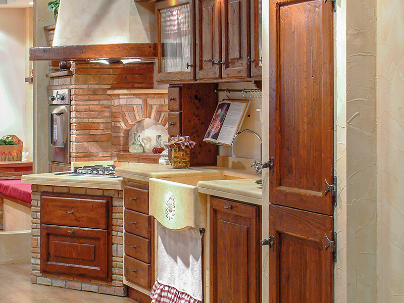 Caminetti carfagna cucine rustiche cucina acacia bastia ... Forno a legna per taverna immagini