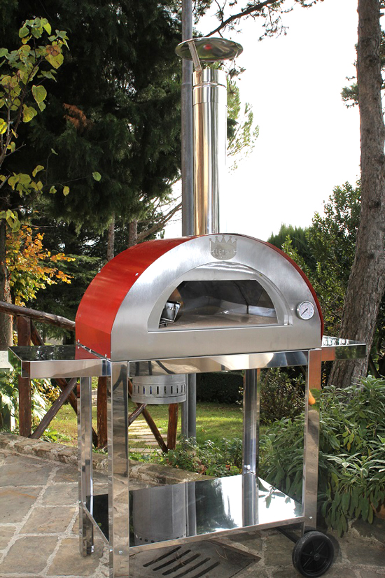 Clementino, forno da esterno a legna compatto e portatile per fare la pizza - Caminetti Carfagna