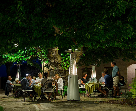 Funghetto riscaldante design per esterni - Caminetti Carfagna