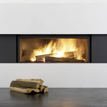STÛV 21/135 - Monoblocco a legna ad aria con visione panoramica della fiamma