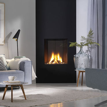 Trimline Fires 73 H Front - Caminetto a Gas quadrato con cornice a filo per uno stile contemporaneo