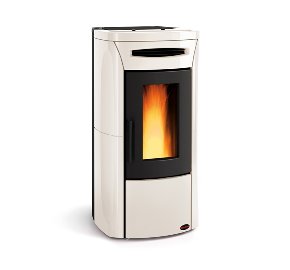 Fiandra Idro colore Panna stufa a pellet ermetica La Nordica Extraflame Caminetti Carfagna