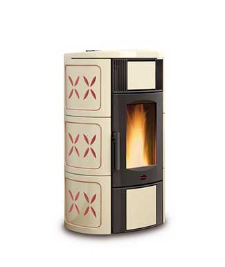 Iside Idro colore Ametista Termostufa a pellet ventilata La Nordica Extraflame Caminetti Carfagna