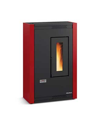 Luisella colore Bordeaux stufa a pellet La Nordica Extraflame Caminetti Carfagna