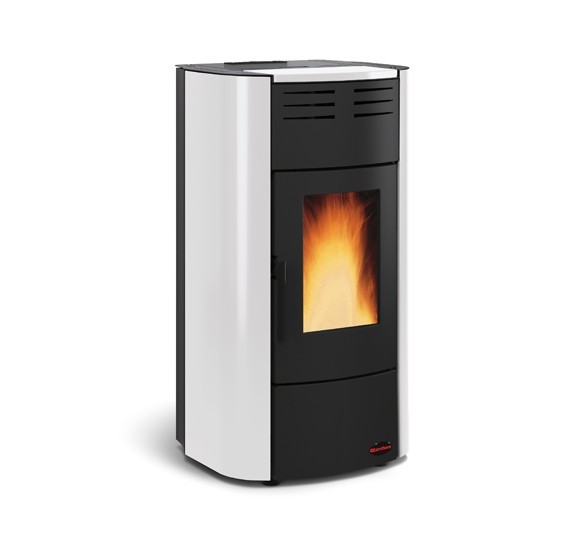 Raffaella colore Bianco Termostufa a pellet ventilata La Nordica Extraflame Caminetti Carfagna