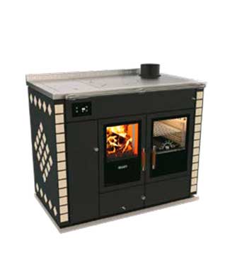 Modello dekor termocucina STP a legna ad acquaRizzoli Cucine Caminetti Carfagna