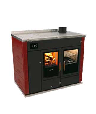 Modello rustik termocucina STP a legna ad acqua Rizzoli Cucine Caminetti Carfagna